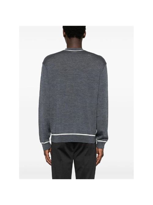 Gray sweater with logo Emporio Armani | 6D1MXH 1MJLZ.F629